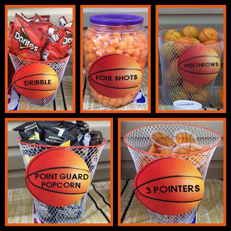 My Sons 12th Birthday Basketball Theme I Labeled Food Items With