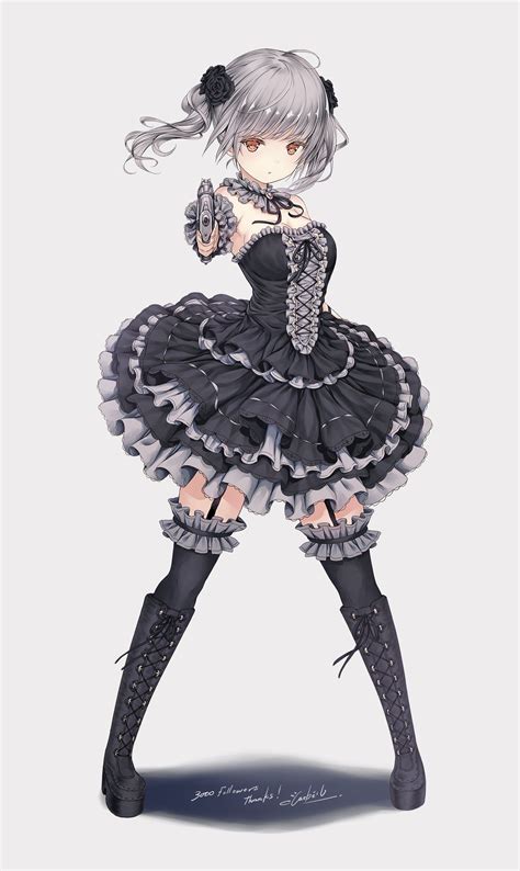 Anime Character Black Dress ~ Girl With Black Hair Anime Character Hd