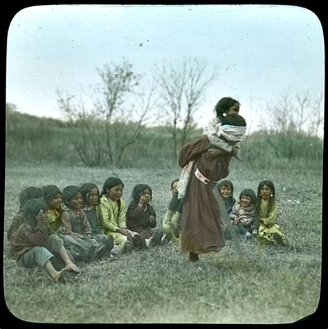 Children Playing Game Crow Native American Children