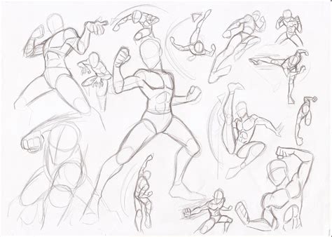 Male Poses Fighting By Rikugloomy Drawing Poses Fighting Drawing
