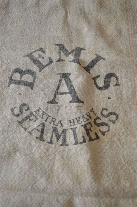 Vintage Badger Brand Feed Sack Bag Seed Farm Barn Bemis Seamless