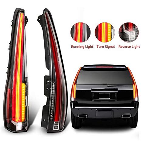 Mostplus Led Tail Lights Rear Lamp Compatible For 2007 2014 Chevy Tahoe