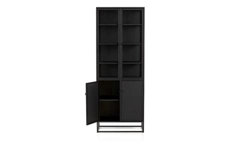 Container Door Ltd Casement Black Tall Storage Cabinet