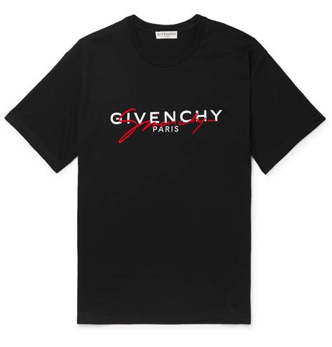 Tee shirt homme t shirt shirt print red and white shirt harajuku japanese streetwear carpe art japonais chinese style. Black Logo-Embroidered Cotton-Jersey T-Shirt | Givenchy ...