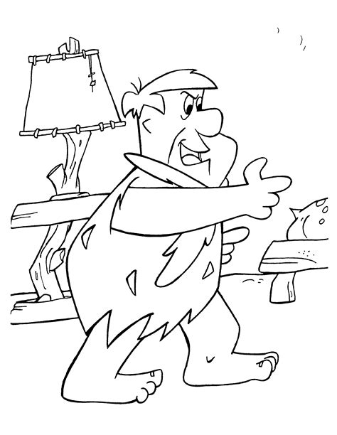 Flintstones Coloring Pages Free Coloring Pages