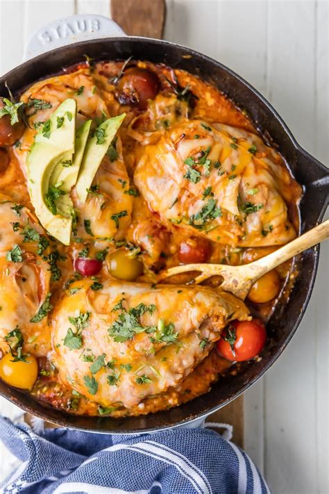Maybe you would like to learn more about one of these? Mexican Chicken Skillet (Enchilada Stuffed Chicken Breast)