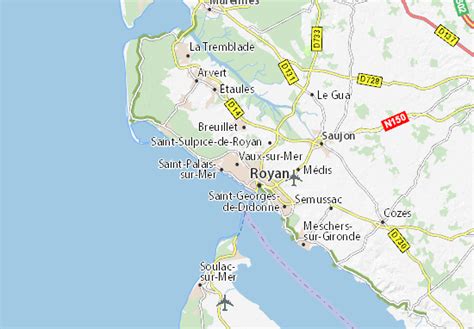 Michelin Vaux Sur Mer Map Viamichelin