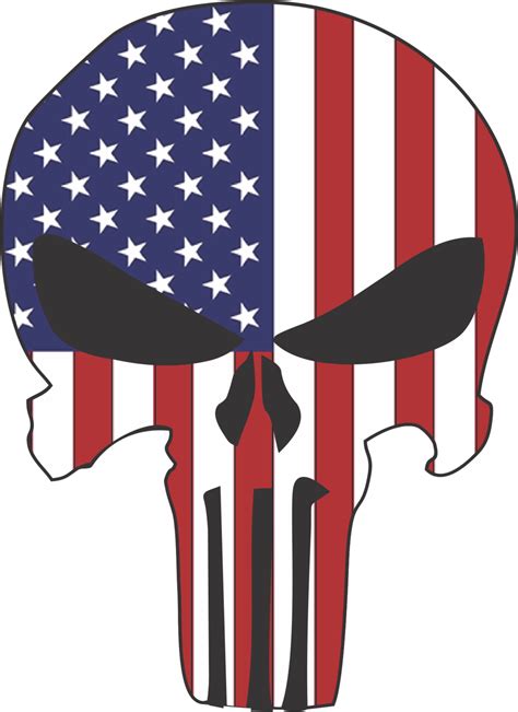 Download Punisher Skull Usa Flag Thin Blue Line Punisher Full Size