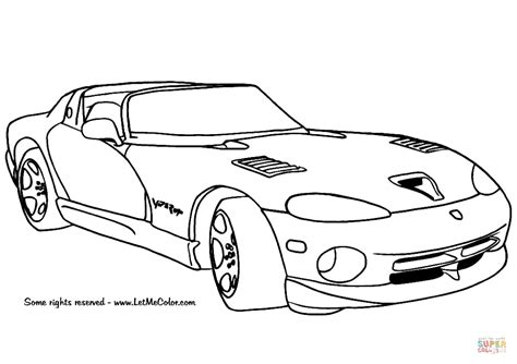 Dodge Viper coloring page | Free Printable Coloring Pages