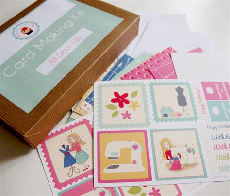 According to the website, the project will take up to five hours to complete. card making kit sewing themed by sarah hurley ...