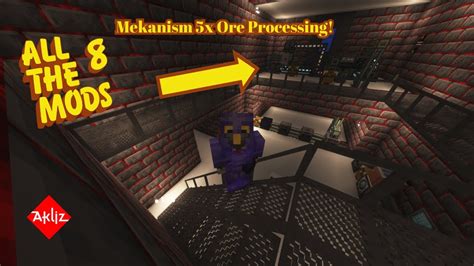 Mekanism 5x Ore Processing All The Mods 8 Episode 9 Youtube