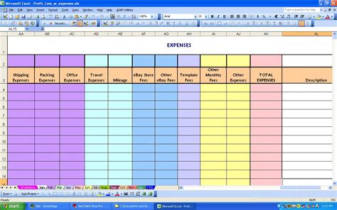 personal monthly expenses spreadsheet intended  monthly bill