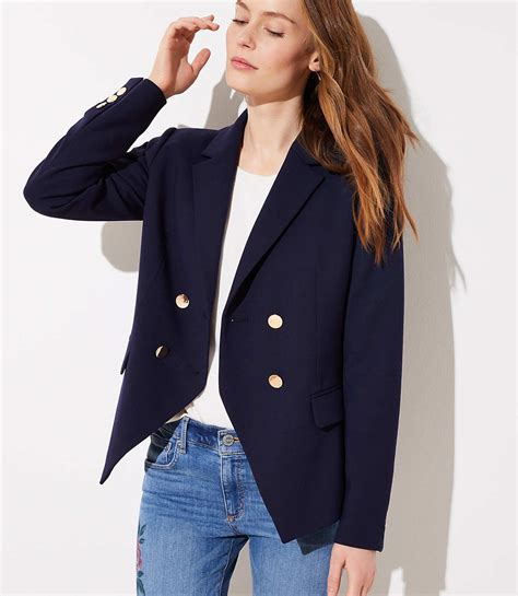 double breasted blazer loft double breasted blazer fashion online womens clothing