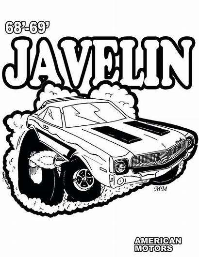 Coloring Amc Javelin Pages Rambler Spinach Template