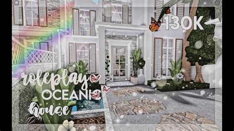Bloxburg I Roleplay Oceanic Housei 130k I Speedbuild I Youtube