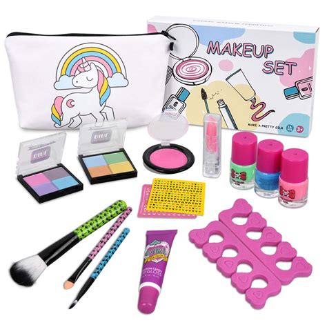 Kids Makeup Kit For Girls Real Kids Cosmetics Make Up Set With Cute