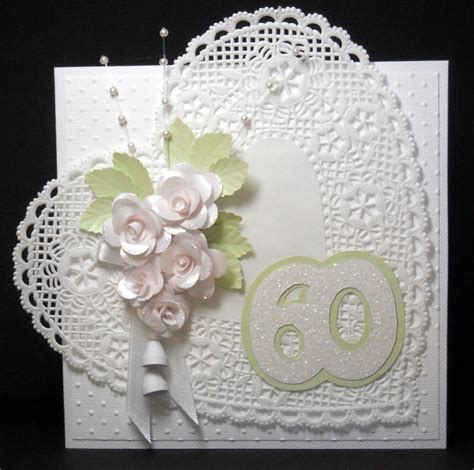 The traditional gift for a 10 year wedding anniversary is tin. Em's Paperdaze: Diamond Wedding Card