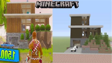 Casa De Fortnite En Minecraft Youtube