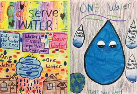 Cora And Stella Made A Splash In Water Conservation Poster Contest