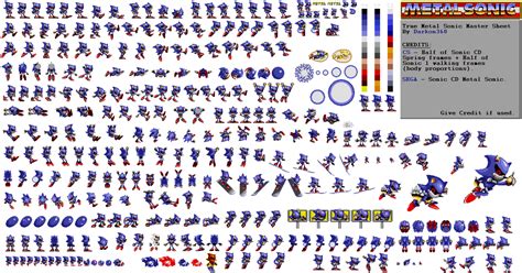 Metal Sonic Sprite Sheet Extended Edtion By Ultraepicleader100 On