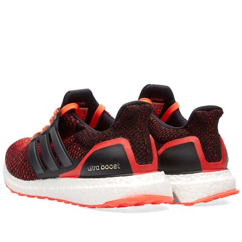 Adidas Ultra Boost M Core Black And Solar Red