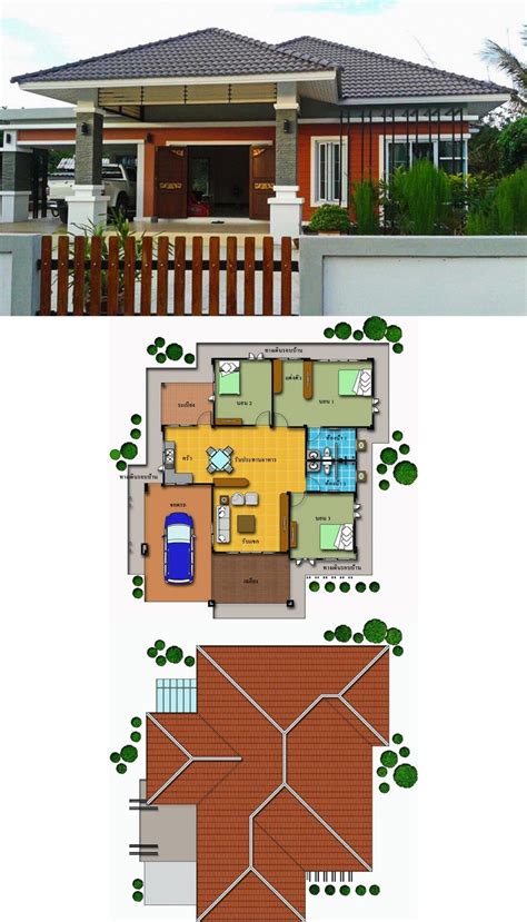 3 Bedrooms House Design Plan 15x20m Home Design With Plansearch