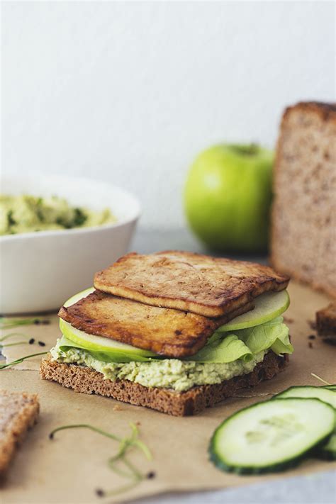 Green Sandwiches With Maple And Soy Crispy Tofu — Cocoon Cooks