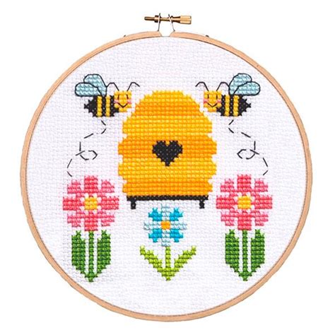Download free books in pdf format. Bees and Honey Cross Stitch Pattern | Grafico ponto cruz ...