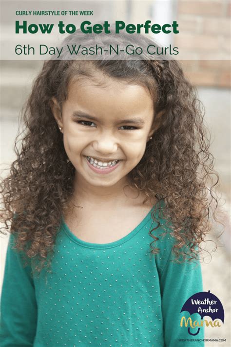We love this curly hairstyle for mixed girls since it looks extra cute! Mixed Hair Care: Sixth Day Wash-N-Go Curls | Weather ...
