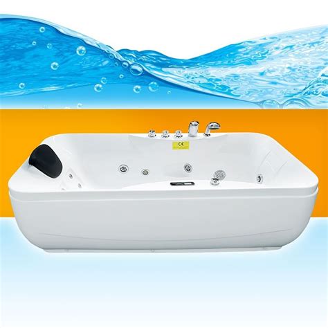 Freistehende badewanne ria 156x71 cm rechts hochglanz weiß und gelcoatbeschichtung (3) noch nicht bewertet. Whirlpool Vollausstattung Pool Jacuzzi Badewanne Wanne ...