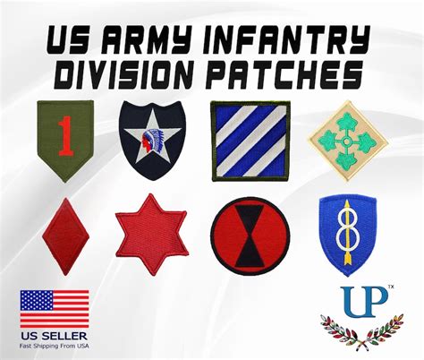 Embroidered Us Army Infantry Divisions Iron On Patches Infantry Division Patches 1st 2nd 3rd