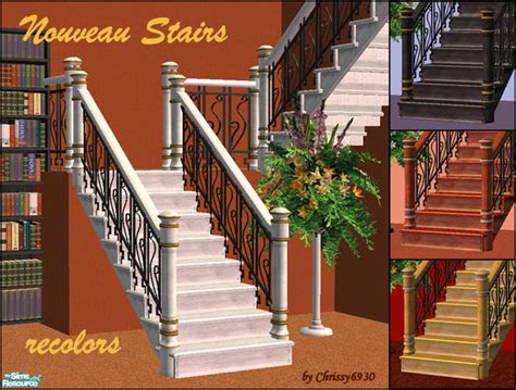 The Sims Resource Nouveau Stairs Recolors