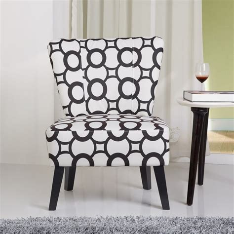 Sauder harvey park occasional chair, black and white finish. US Pride Furniture Cora Contemporary Patterned Fabric Upholstered Accent Chair, Black/White, C ...