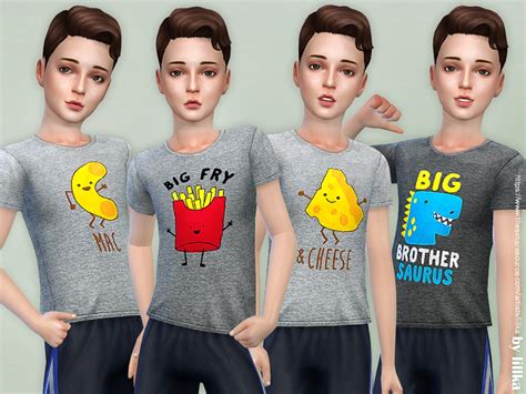 The Sims Resource T Shirt Collection For Boys P13