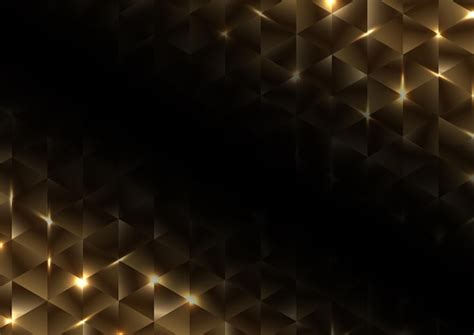 Premium Vector Abstract Gold Triangle Shape Luxury Pattern