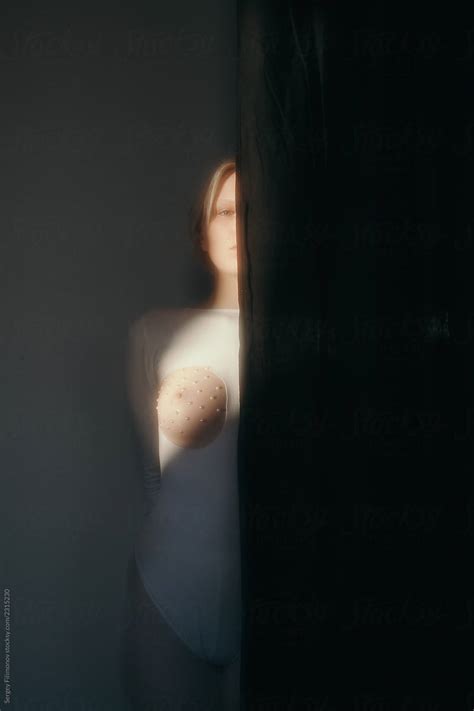 Erotic Woman Portrait In Dark Room By Stocksy Contributor Serge