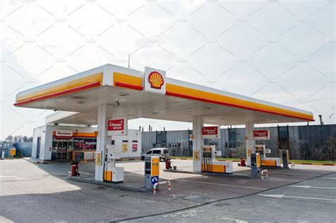 Shell Gas Station Featuring Auto Automobile And Car High Quality