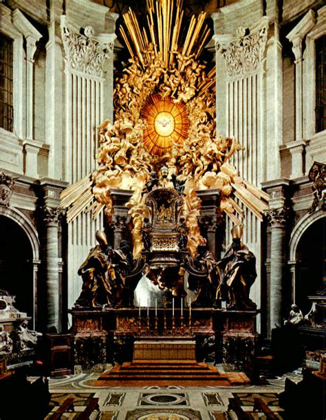 Peter in the apse was made of marble and was built into the wall, that of the baptistery was movable and could be carried. Feast of the Chair of St. Peter