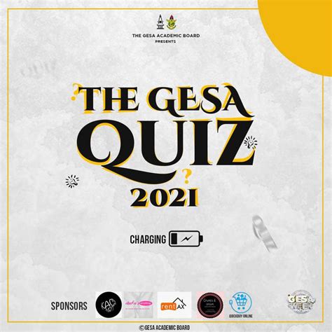 GESA KNUST On Twitter The Most Anticipated Event Of The Year Is Upon Us THE GESA QUIZ