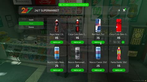 Supermarket 7 Shop System Fivemscriptstore
