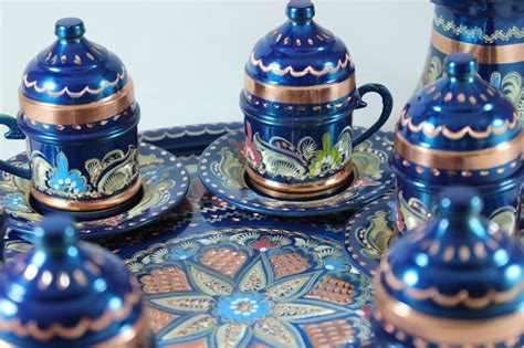 Handmade Copper Turkish Coffee Espresso Serving Set For Etsy