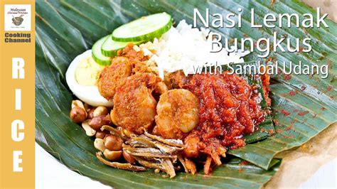 Sambal nasi lemak di sini memang cocok dengan citarasa ramai, walaupun anda bukan penggemar makanan pedas. Nasi Lemak Bungkus with Sambal Udang | Malaysian Chinese ...