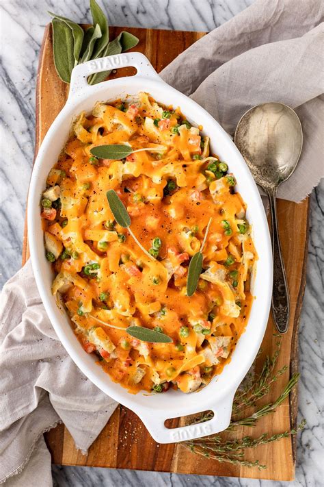 Creamy And Cheesy Turkey Noodle Casserole Unsophisticook