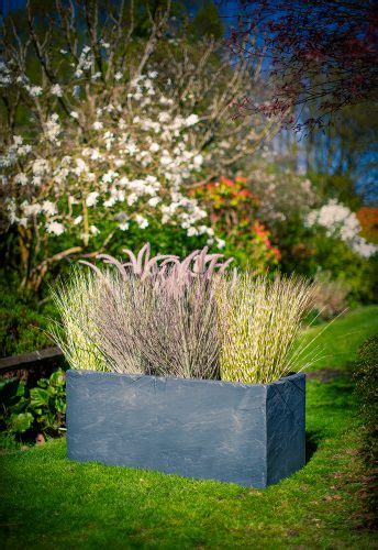 Slate Look Trough Quality Grp Planters By Europlanters