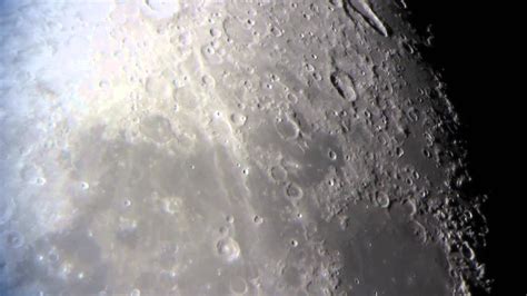 The Moon Through A Skywatcher 10 Dobsonian Telescope On 4 21 13 Youtube