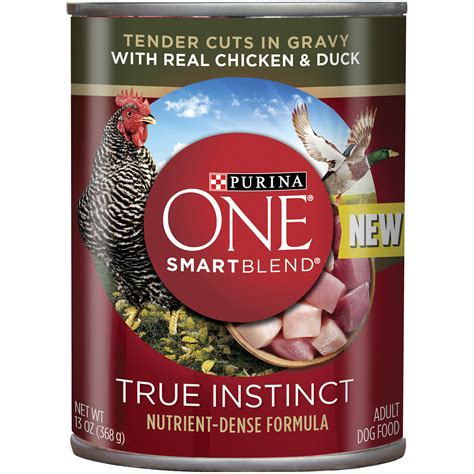 Kibble sizes range between 8mm & 15mm, making them easily chewable and digestible. Purina ONE SmartBlend True Instinct Tender Cuts in Gravy ...