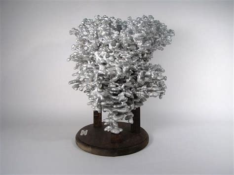 Complex And Intricate Sculptures Made By Pouring Molten Aluminum Into