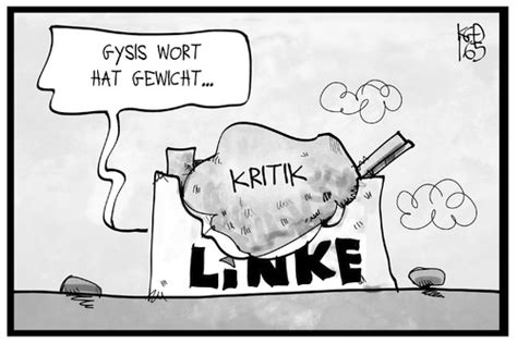 Aber selbst in der union sind manche skeptisch. Die Linke von Kostas Koufogiorgos | Politik Cartoon | TOONPOOL