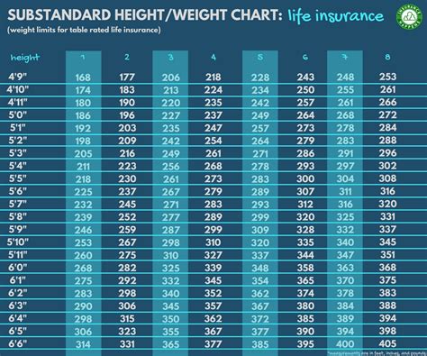 One of the key metrics that is used by life insurers is a height and weight table. Life Insurance For Overweight/Obese People | BMI Rates & Weight Charts
