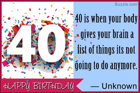 Funny 40th Birthday Quotes 40th Birthday Messages 40th Birthday